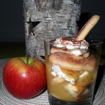 Apfel-Tiramisu-Schichtdessert